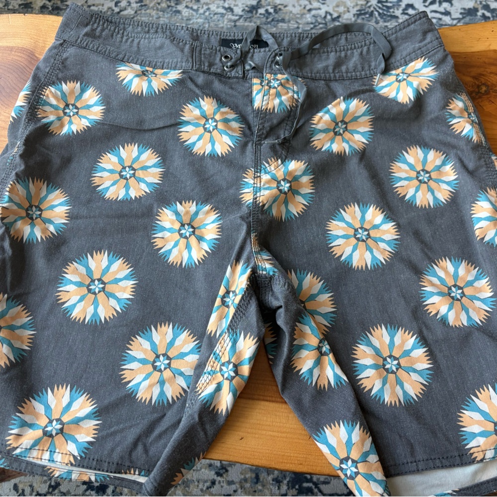 Brixton Gray Board Shorts